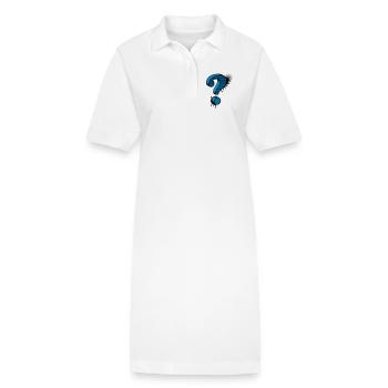 Fragezeichen Graffiti - Stanley/Stella Frauen Bio-Polokleid PAIGER - Weiß - Vorne