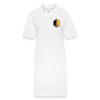 Marin / Marine / Bâteau / Ancre / Mer - Robe polo bio PAIGER Stanley/Stella Femme - blanc - Devant