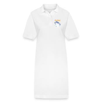 Kreuzfahrt Zeit Oh Schiff Es ist eine Familie Reise Schiff Geschenk - Stanley/Stella Frauen Bio-Polokleid PAIGER - Weiß - Vorne