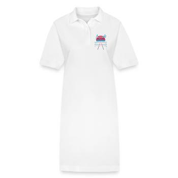 NERDY pour toujours - Arcade - Robe polo bio PAIGER Stanley/Stella Femme - blanc - Devant