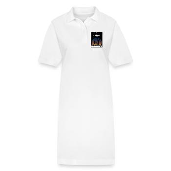 Je serai au basket - Robe polo bio PAIGER Stanley/Stella Femme - blanc - Devant