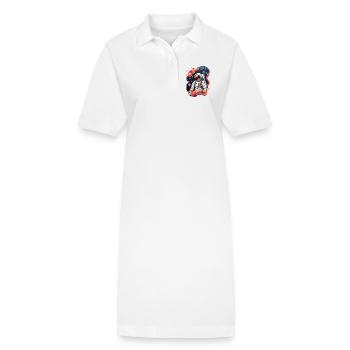 Astronaut - Stanley/Stella Frauen Bio-Polokleid PAIGER - Weiß - Vorne