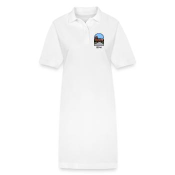 Rome - Colisée - Robe polo bio PAIGER Stanley/Stella Femme - blanc - Devant