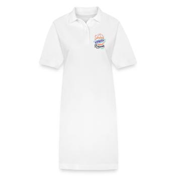 Soleil Coup De Soleil Coucher De Soleil Répéter - Robe polo bio PAIGER Stanley/Stella Femme - blanc - Devant