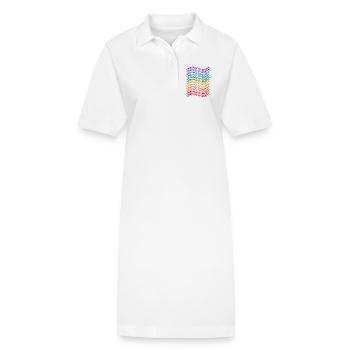 Lgbt. Embrace diversity - Stanley/Stella PAIGER Organic Women’s Polo Dress - white - Front