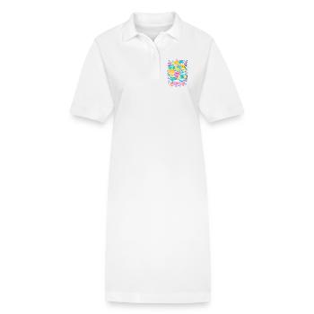 Liebesmonster - Stanley/Stella Frauen Bio-Polokleid PAIGER - Weiß - Vorne