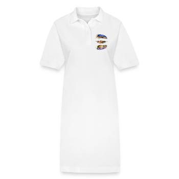 Stylo - Robe polo bio PAIGER Stanley/Stella Femme - blanc - Devant