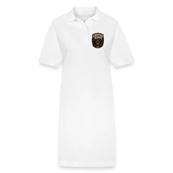 Insigne du Camp du Festival Metal 2026 de Camping Horde - Robe polo bio PAIGER Stanley/Stella Femme - blanc - Devant