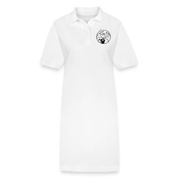 tot - Stanley/Stella Frauen Bio-Polokleid PAIGER - Weiß - Vorne