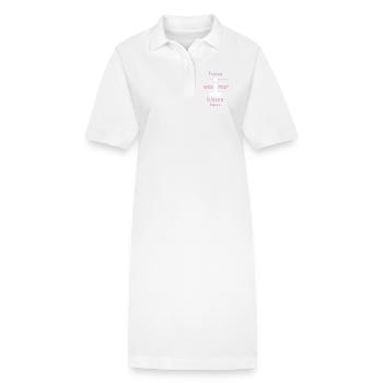 Trübsal ist nicht das einzige was man blasen kann - Stanley/Stella Frauen Bio-Polokleid PAIGER - Weiß - Vorne
