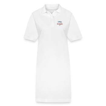 Ich liefere die süßesten Böller - Stanley/Stella Frauen Bio-Polokleid PAIGER - Weiß - Vorne