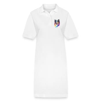 Collie - Stanley/Stella Frauen Bio-Polokleid PAIGER - Weiß - Vorne