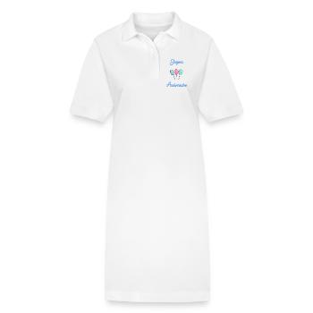 HAPPY BIRTHDAY - Robe polo bio PAIGER Stanley/Stella Femme - blanc - Devant