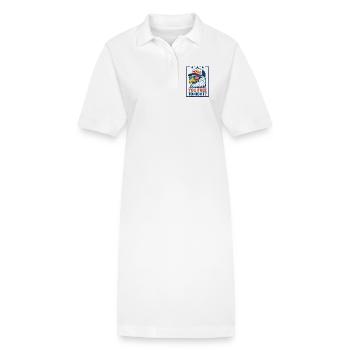 Tu es libre ce soir, Eagle, 4 juillet - Robe polo bio PAIGER Stanley/Stella Femme - blanc - Devant