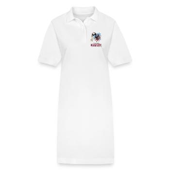 Mahlzeit Lieber Wahnsinn - Stanley/Stella Frauen Bio-Polokleid PAIGER - Weiß - Vorne