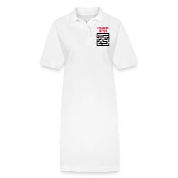 Abitur Abschluss Prüfung Sprüche lustig Abi Pfalz - Stanley/Stella Frauen Bio-Polokleid PAIGER - Weiß - Vorne