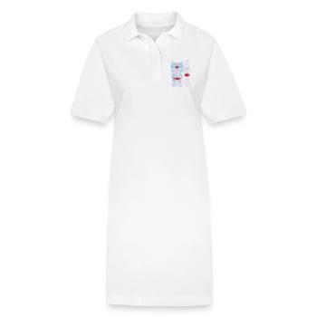 Chat mouraï flex - Stanley/Stella PAIGER Organic Women’s Polo Dress - white - Front