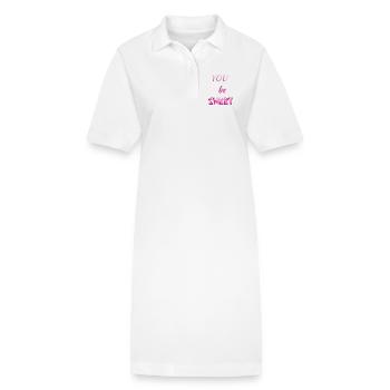 You be Sweet - Robe polo bio PAIGER Stanley/Stella Femme - blanc - Devant
