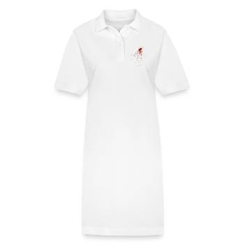 Blood - Stanley/Stella PAIGER Organic Women’s Polo Dress - white - Front