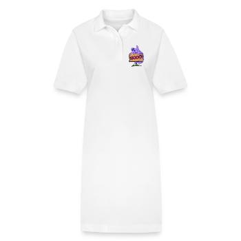 Ghosts Saying Halloween Creepy - Stanley/Stella PAIGER Organic Women’s Polo Dress - white - Front