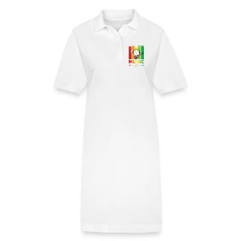 I love Music - Robe polo bio PAIGER Stanley/Stella Femme - blanc - Devant