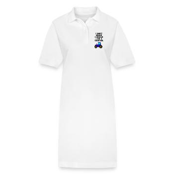 traktor schnarchen - Stanley/Stella Frauen Bio-Polokleid PAIGER - Weiß - Vorne