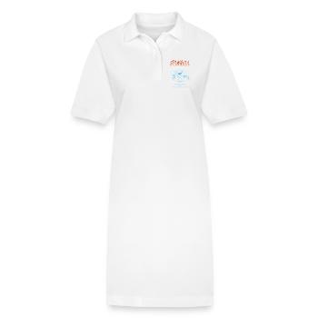 downhill - Stanley/Stella Frauen Bio-Polokleid PAIGER - Weiß - Vorne