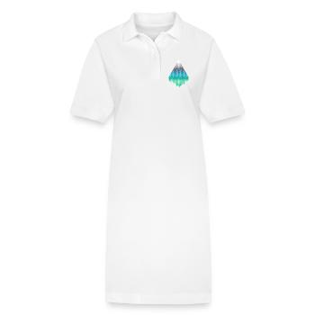 Monts Pixel - Robe polo bio PAIGER Stanley/Stella Femme - blanc - Devant