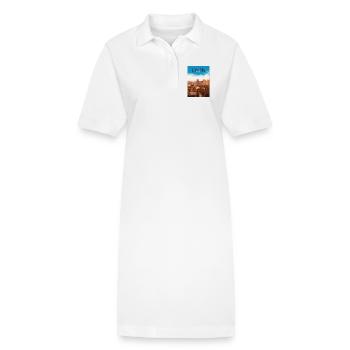 Lyon - Robe polo bio PAIGER Stanley/Stella Femme - blanc - Devant