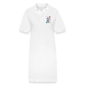 Propulsé par Ramen - Robe polo bio PAIGER Stanley/Stella Femme - blanc - Devant