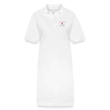 Schneemann schönes Fest - Stanley/Stella Frauen Bio-Polokleid PAIGER - Weiß - Vorne