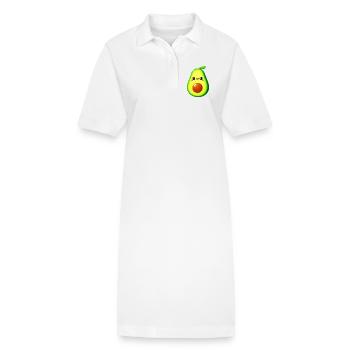 Avocat - Robe polo bio PAIGER Stanley/Stella Femme - blanc - Devant