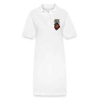 Toujours Authentique - Robe polo bio PAIGER Stanley/Stella Femme - blanc - Devant