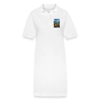 Étoile de mer Étoile de mer - Robe polo bio PAIGER Stanley/Stella Femme - blanc - Devant