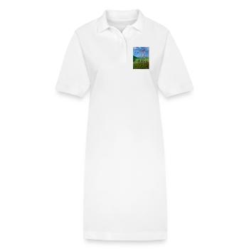 Réflexions sur les lignes électriques rurales - Robe polo bio PAIGER Stanley/Stella Femme - blanc - Devant