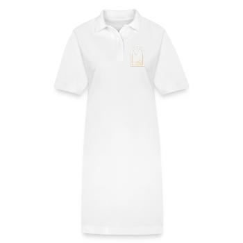 Au-delà du ciel nocturne - Robe polo bio PAIGER Stanley/Stella Femme - blanc - Devant