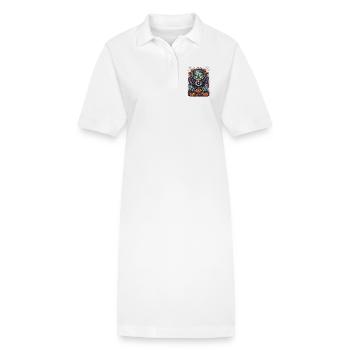 Sinistre créature de l’enfer d’Halloween - Robe polo bio PAIGER Stanley/Stella Femme - blanc - Devant