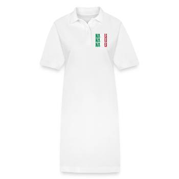 Naples Italie, souvenir de Naples - Robe polo bio PAIGER Stanley/Stella Femme - blanc - Devant