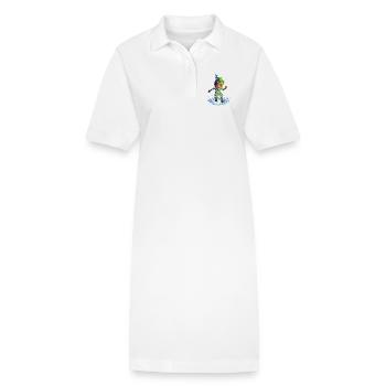 Bespritzen - Stanley/Stella Frauen Bio-Polokleid PAIGER - Weiß - Vorne