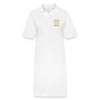 Hallo Sommer Zitronenmuster - Stanley/Stella Frauen Bio-Polokleid PAIGER - Weiß - Vorne
