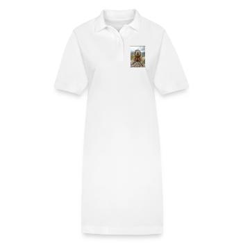 Marmottes Marmotte - Robe polo bio PAIGER Stanley/Stella Femme - blanc - Devant