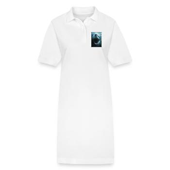 Grand requin blanc Grand requin blanc - Robe polo bio PAIGER Stanley/Stella Femme - blanc - Devant