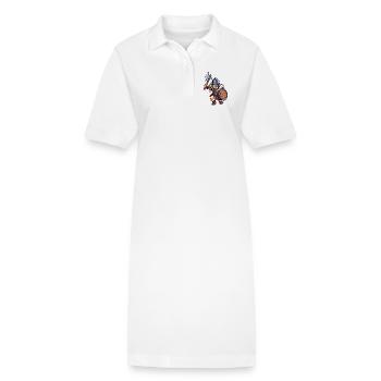 Kämpfender Germane - Stanley/Stella Frauen Bio-Polokleid PAIGER - Weiß - Vorne