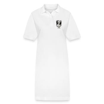 Remix Buste Éternel - Robe polo bio PAIGER Stanley/Stella Femme - blanc - Devant