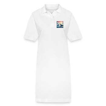 JensJensen - Robe polo bio PAIGER Stanley/Stella Femme - blanc - Devant