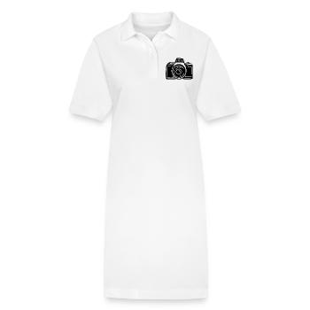 Photographe Photographe Photographie - Robe polo bio PAIGER Stanley/Stella Femme - blanc - Devant