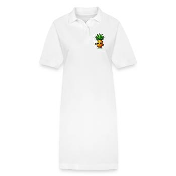 Ananas - Stanley/Stella Frauen Bio-Polokleid PAIGER - Weiß - Vorne