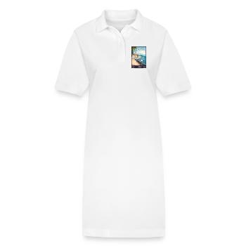 Découvrez la Trieste des gemmes adriatiques en Italie - Robe polo bio PAIGER Stanley/Stella Femme - blanc - Devant