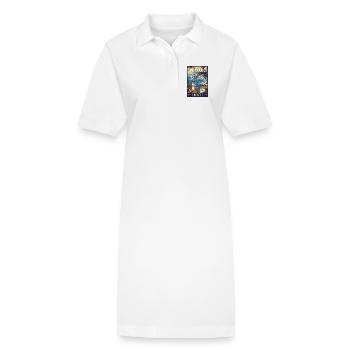 Erleben Sie das Mittelmeer-Dubrovnik in Kroatien - Stanley/Stella Frauen Bio-Polokleid PAIGER - Weiß - Vorne