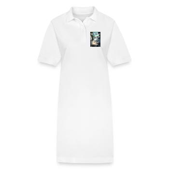 Erkunden Sie den Mittelmeer-Alberobello in Italien - Stanley/Stella Frauen Bio-Polokleid PAIGER - Weiß - Vorne
